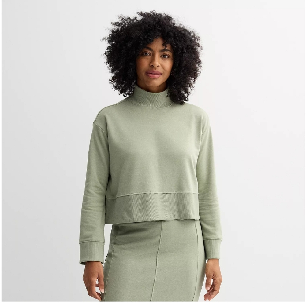 Sonoma Olive Turtleneck Sweater